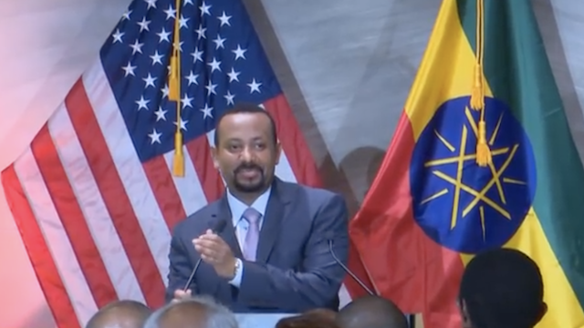 Abiy Ahmed Ali visiting Ethiopian diaspora in the US, August 2018