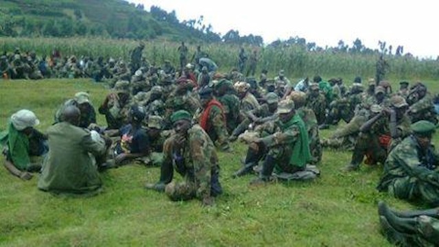 Rwandan government backed M23 Congolese rebels in a camp in Rwanda
