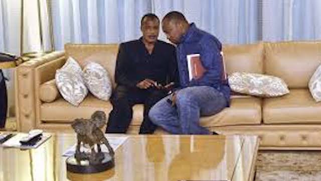 Republic of Congo President Denis Sassou-Nguesso and his son  Denis Christel Sassou-Nguesso