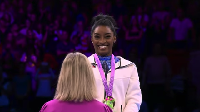 Simone Biles Win All-Around Gold Medal at  Artistic Gymnastics World Championships,  October 6,  2023