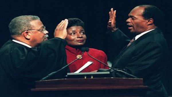 Marion Barry and Wife Cora Masters During Swearing Ceremony for DC Mayor 4th Term