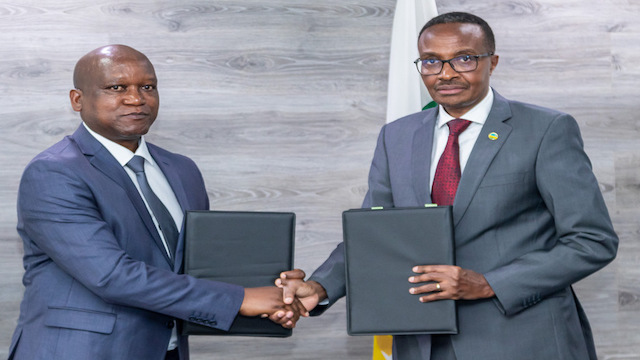 Gen Murasira and Lt Colonel Juvenal Marizamunda  Handover in Kigali, Rwanda, Jun 7, 2023