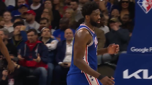 NBA 2022:  Joel Embiid in Raptors vs 76ers  on April 25, 2022