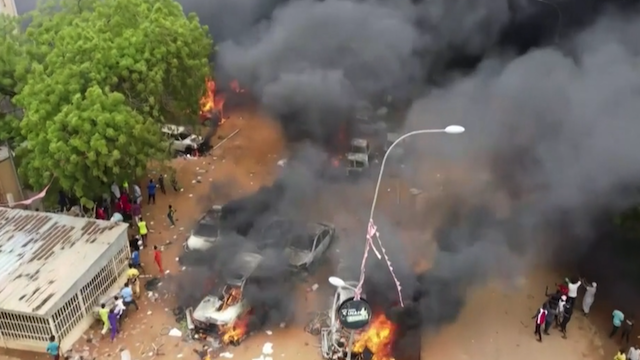 Niger military coup protests July 27, 2023