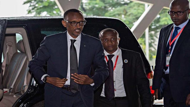 Paul Kagame in Dar-es-Salaam