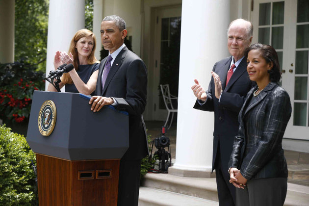 President Obama, Susan Rice and Samantha Power