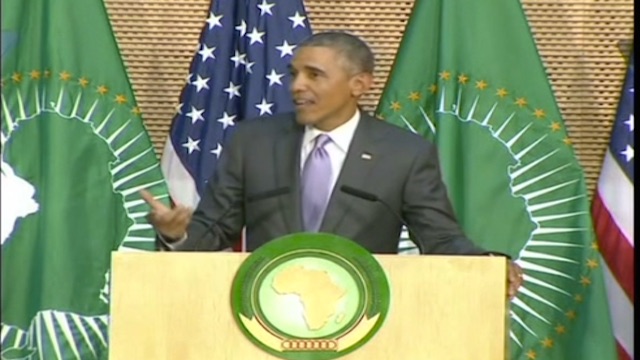 President Obama at the African Union, in Addis Abbeba 