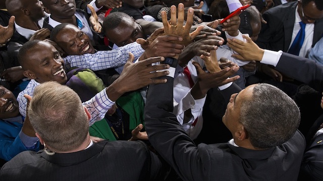 President Obama Greets Young People in Kenya