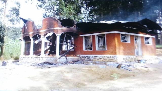 President Joseph Kabila's private residence in North-Kivu set ablaze on Dec 25, 2017