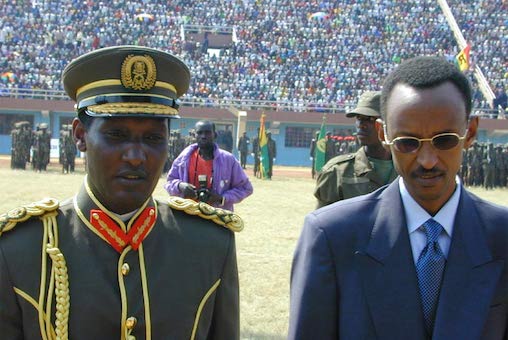 Gen Kayumba Nyamwasa (left) and Gen Paul Kagame (right), in good days