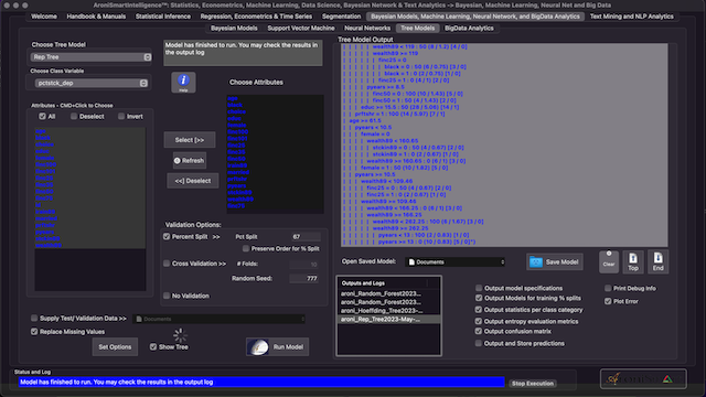 AroniSmartIntelligence™:  Decision Tree Module