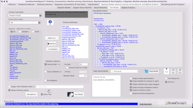 AroniSmartIntelligence™:  Decision Tree Module